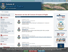 Tablet Screenshot of comune.anzanodipuglia.fg.it